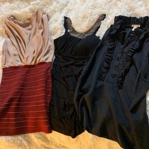 Dresses: Arden B, City Triangles&JCREW silk tunic